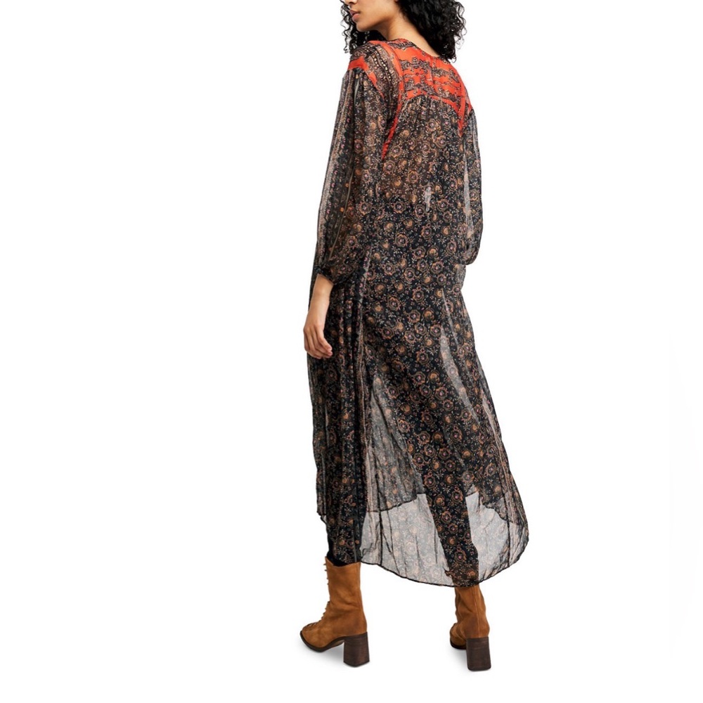 Free People Free Flowing
Printed Maxi SemiSheer Top Tunic Boho Dress - Picture 4 of 9